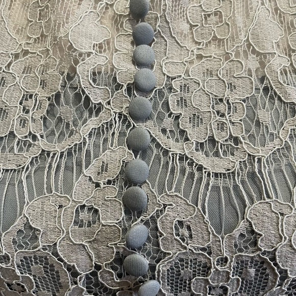 COPY - Metisu Gray Hollow Out Lace Dress - Picture 9 of 10